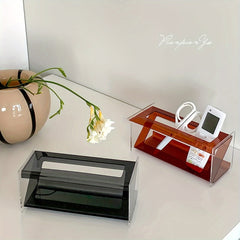 Large Office Remote Control Pen Holder Stationery Storage Box