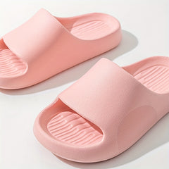 Women's Soft Sole Pillow Slides - Indoor House Shower Shoes