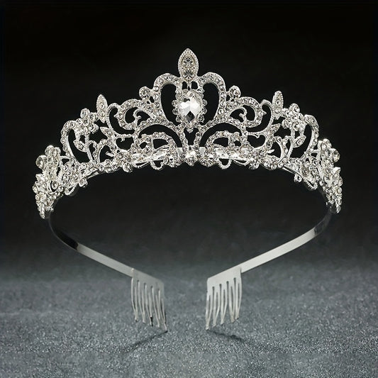 Rhinestone Crown Princess Crown Bridal Wedding Accessories