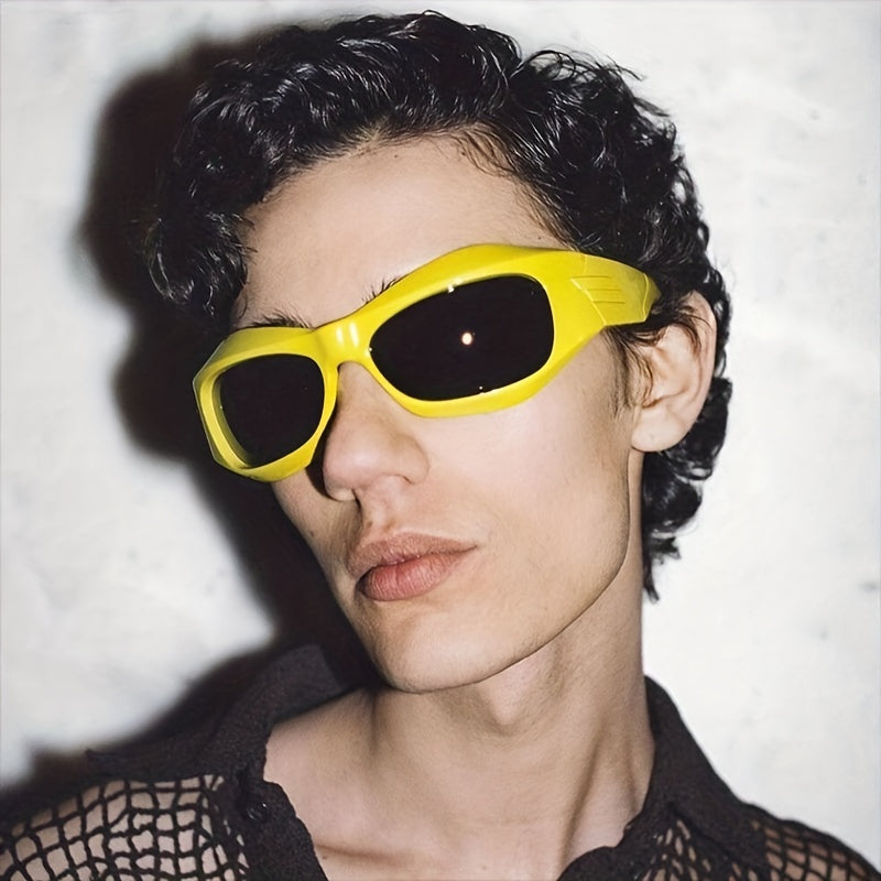 Steampunk Sunglasses Men's Bicycle Sports Y2K Party Sunglasses