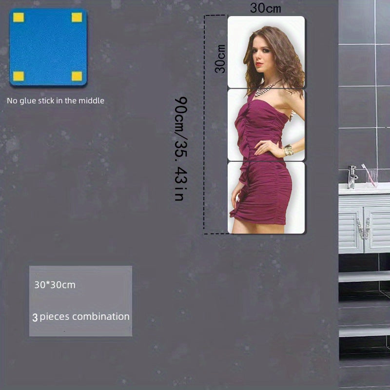 Acrylic Flexible Mirror Sheets Self Adhesive Mirror Tiles