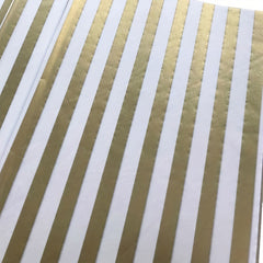 Gold Stripes Tissue Paper 30 Sheets 70x50cm for Gift Wrapping and Packaging