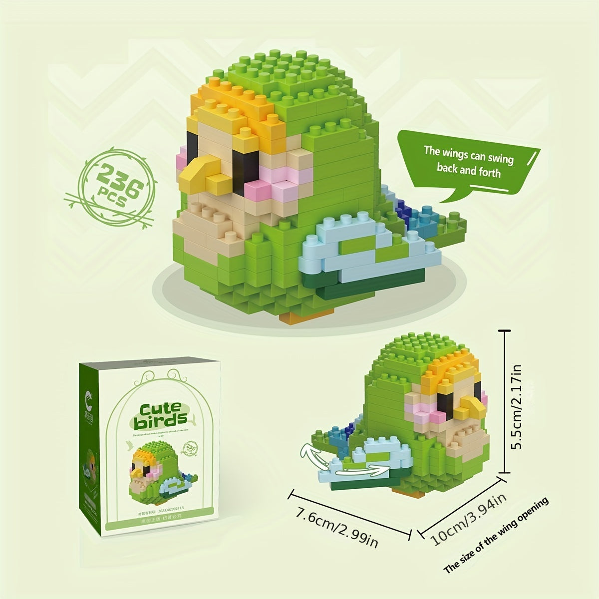 Parrot Series Building Blocks DIY Educational Toys for Kids