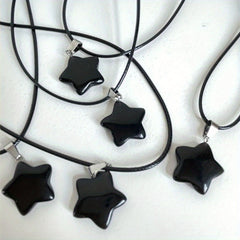 Hexagon Rose Quartz Pendant Necklace Opal Star Jewelry Gift