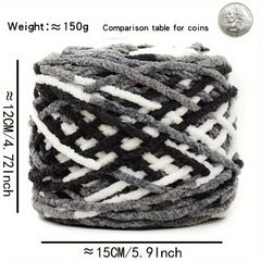3pcs Colorful Ice Wool Thread for DIY Knitting Crocheting