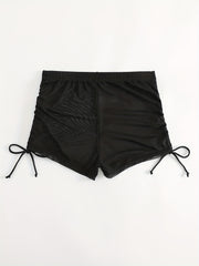 Mesh High Waist Swim Cover Up Pants