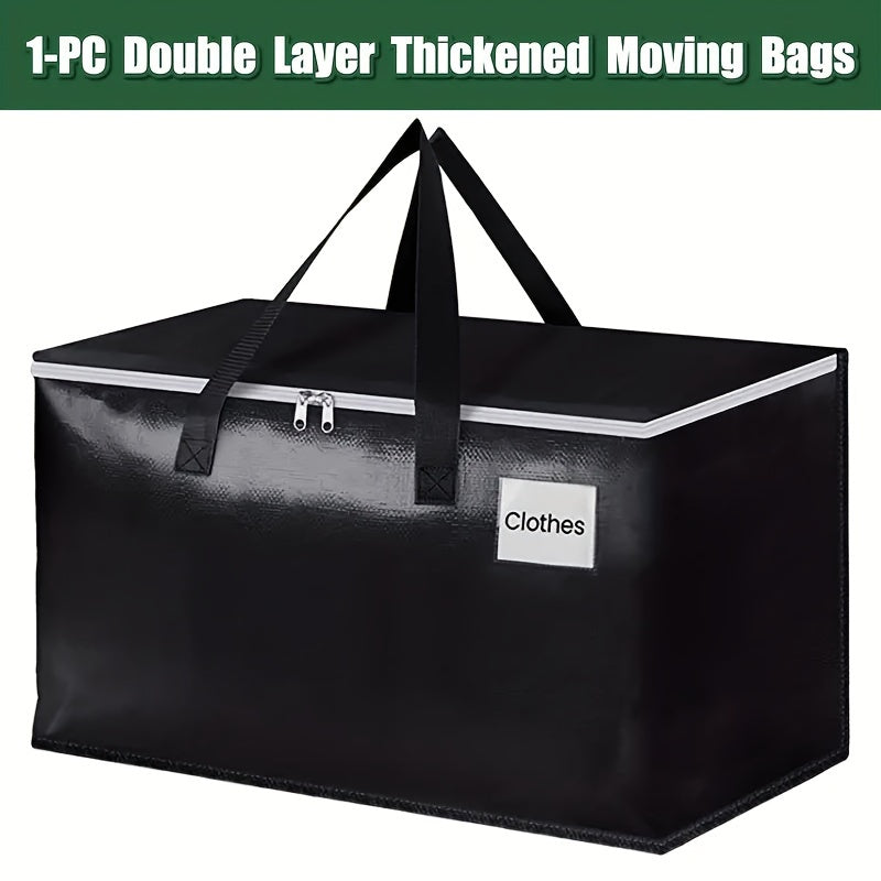 Large Capacity Collapsible Moving Bag Heavy Duty Strong Zippers & Handles