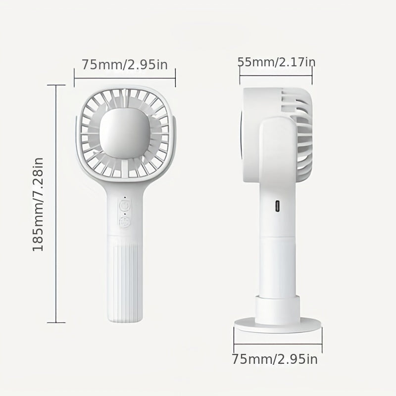 Portable Handheld Desktop Fan Manual Pocket Outdoors Office