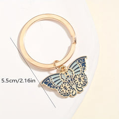 Butterfly Keychain Metal Key Ring Gift For Mom Friends