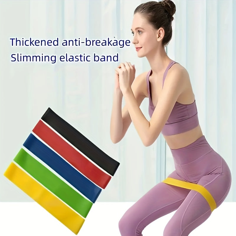 TPE Yoga Elastic Belt Fitness Resistance Band for Strength Training