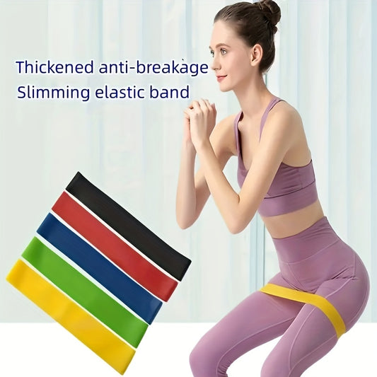 TPE Yoga Elastic Belt Fitness Resistance Band for Strength Training