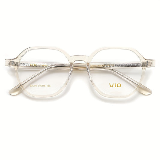 Clear Lens Glasses Square Frame Casual Jelly Nearsighted Spectacles