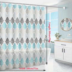 Waterproof European Shower Curtain with Metal Grommets