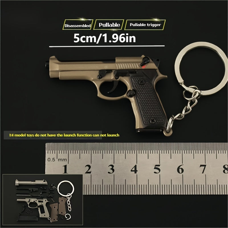 Mini M92F Pistol Toy Model Pendant Removable Assembly Parts