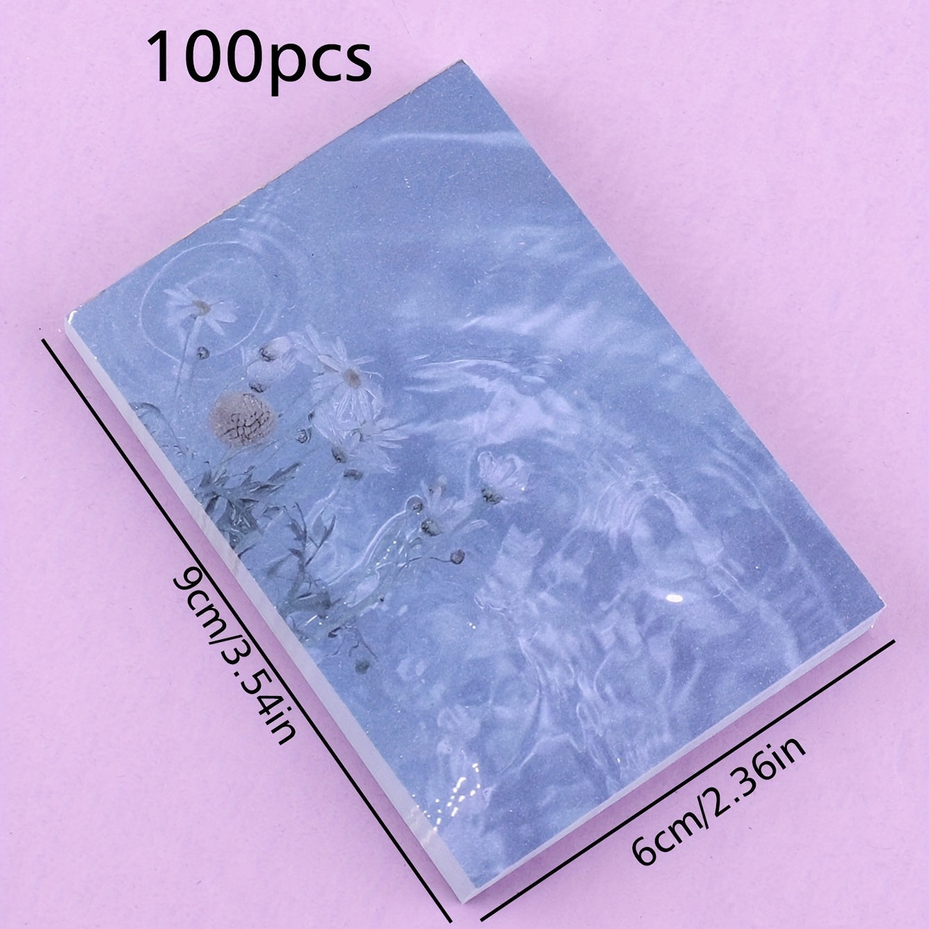 100pcs Art Style Journal Diary Material Message Note Paper