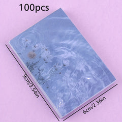 100pcs Art Style Journal Diary Material Message Note Paper