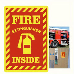 6pcs Fire Extinguisher Indicator Vinyl Sticker for Safety
