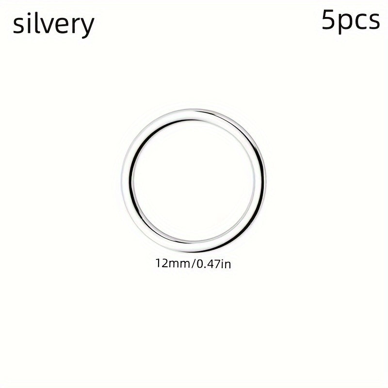 5pcs Stainless Steel Nose Ring Hoop Ear Cartilage Earrings Piercing Jewelry