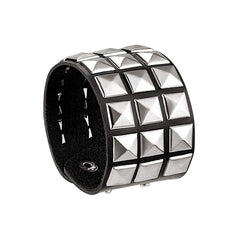 Rock PU Leather Bracelet with Willow Bracelet