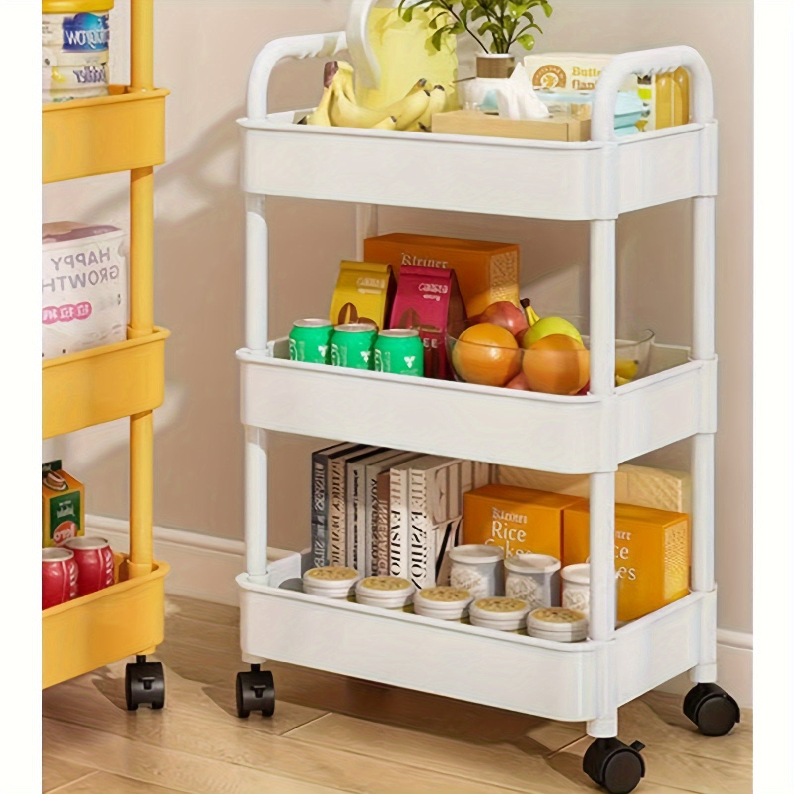 Clamp Seam Shelf Kitchen Seasoning Refrigerator Gap Organizer