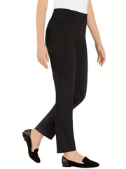 Solid High Rise Workwear Trousers