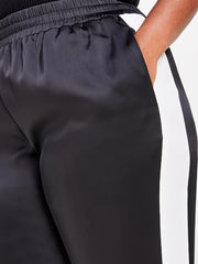  Women's Wide Leg Stripe Print Pants