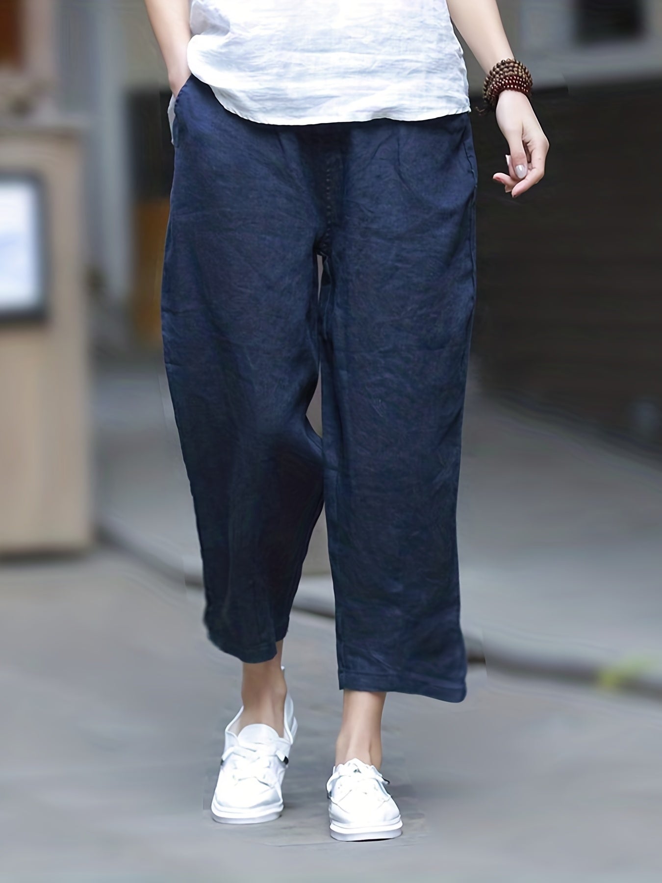  High Rise Wide Leg Pants