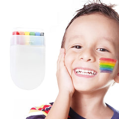 6 Colors Rainbow Face Paint Stick Long Lasting Skin Friendly Body Tattoo Pen