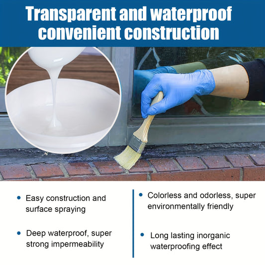 Transparent Waterproof Glue Coating for Bathroom Balcony Roof