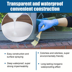 Transparent Waterproof Glue Coating for Bathroom Balcony Roof