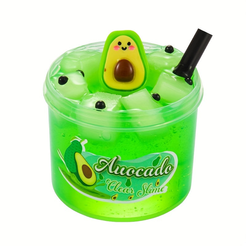 Watermelon Jelly Cube Clear Crunchy Slime Toy