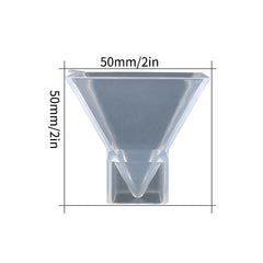 High Transparency Pyramid Mold Silicone Resin Mold 1-6 Inch