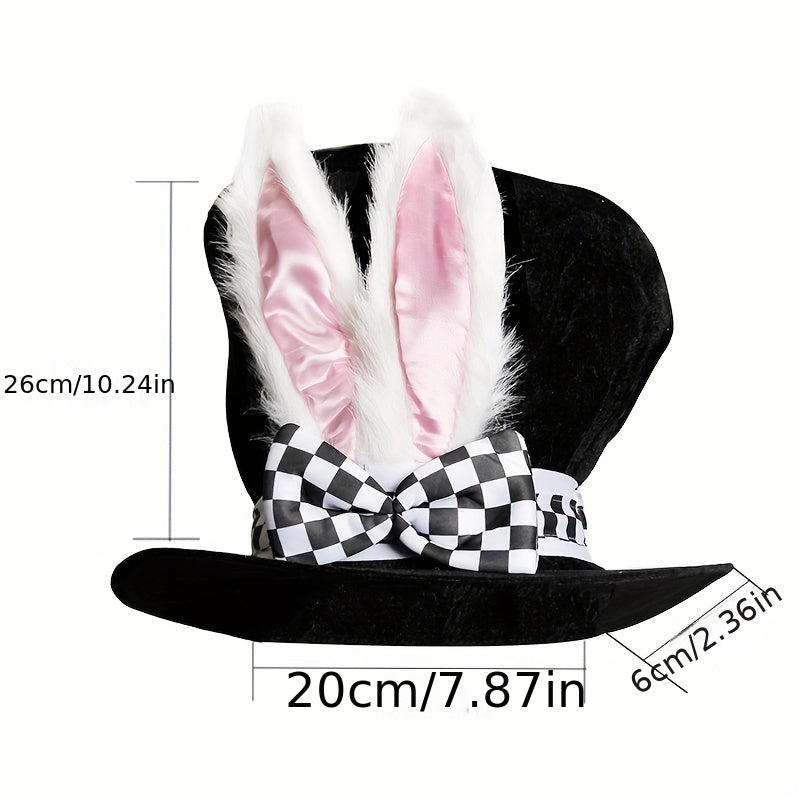 Easter Rabbit Funny Party Hat Velvet Costume Cosplay Plush Topper