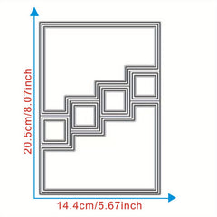 1pc Framework Metal Cutting Dies Stencils for Card Making Scrapbooking