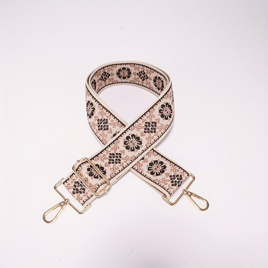 Vintage Pattern Wide Bag Strap Lightweight Adjustable All Match Strap