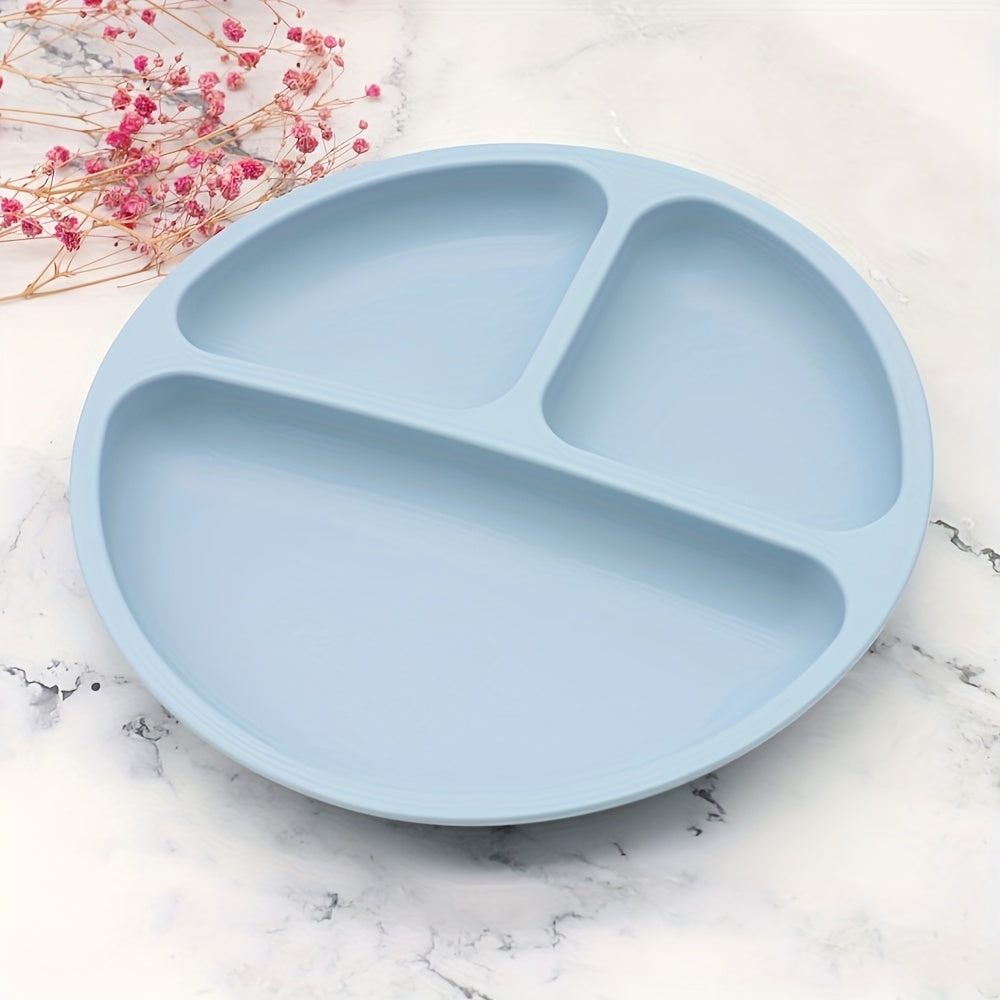 Baby's Suction Dinner Plate Silicone Tableware
