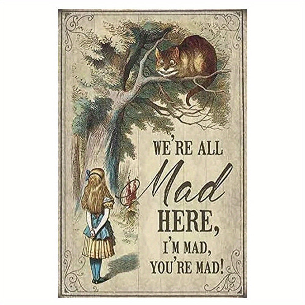 Girls Rabbits Decor Party Quotes Poster Tin Sign 20x30 Cm