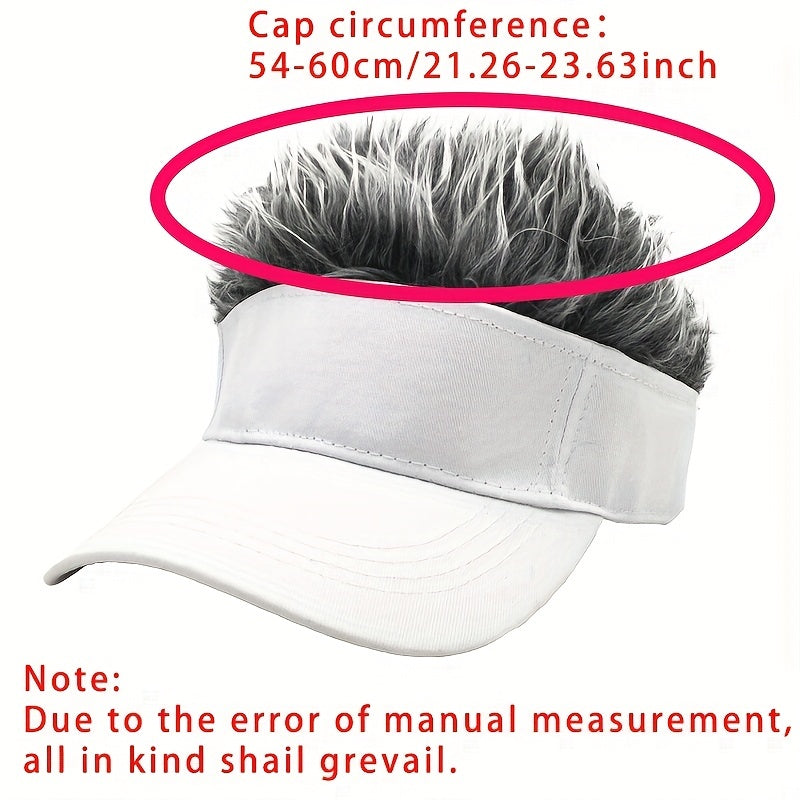 Light Board Wig Baseball Cap Men's Sun Visor