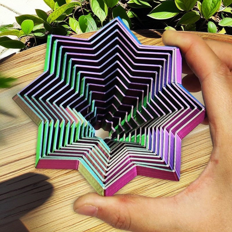 3D Printed Stress Reduction Gadget - Purple ABS Plastic - Ages 14+