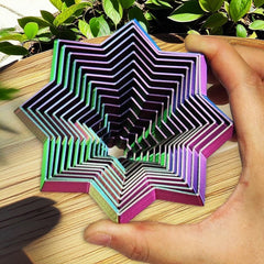 3D Printed Stress Reduction Gadget - Purple ABS Plastic - Ages 14+