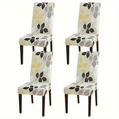 Printed Stretch Dining Chair Slipcover - Chair Protector for Living Room