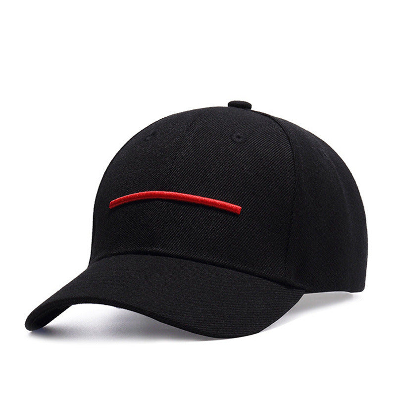 Men's Red Embroidered Baseball Cap