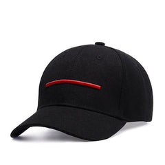 Men's Red Embroidered Baseball Cap