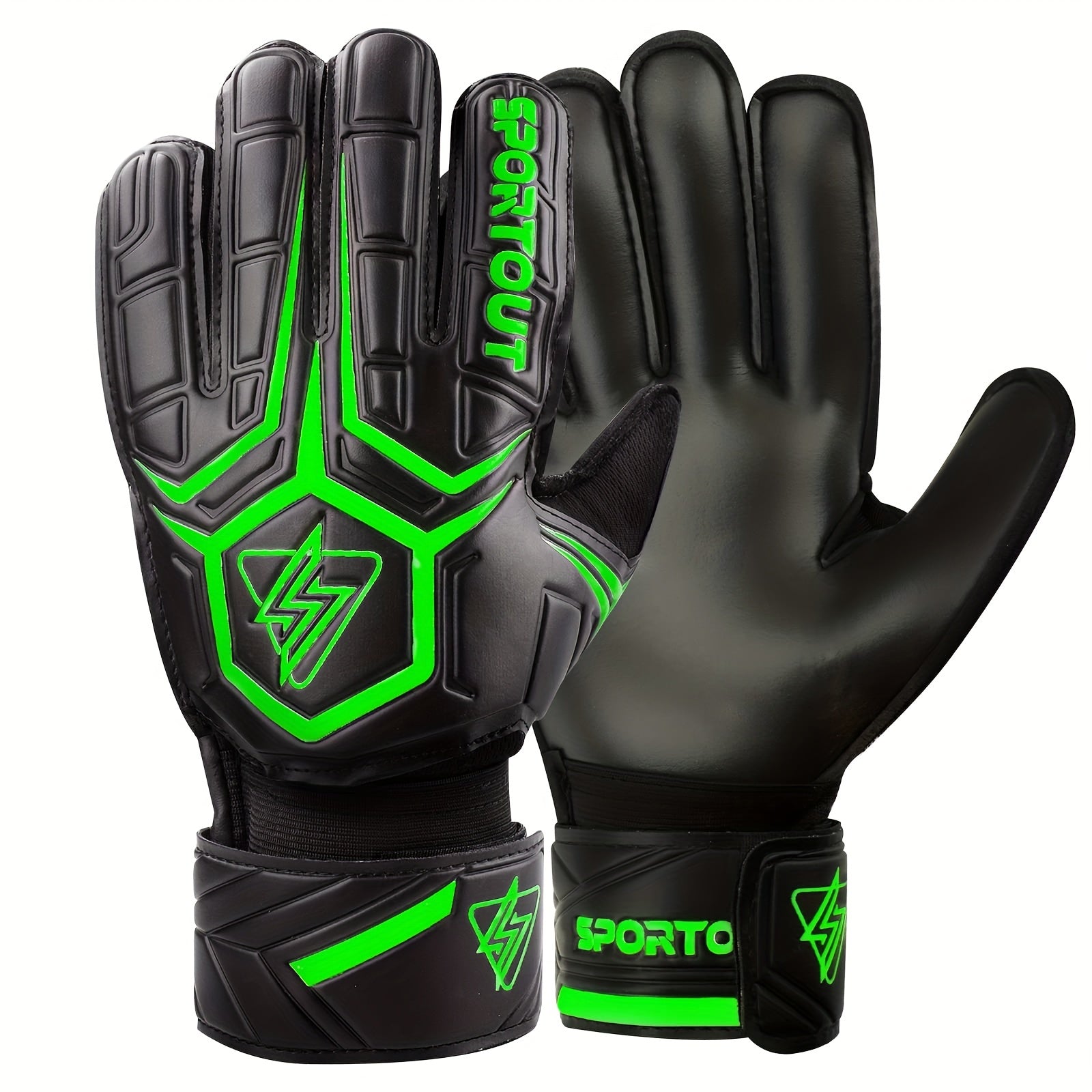 Goalie Gloves Fingersave 4mm Latex Soccer Gloves