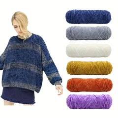100g 110m Chenille Yarn For Knitting Velvet Crochet Soft Warm Line Threads