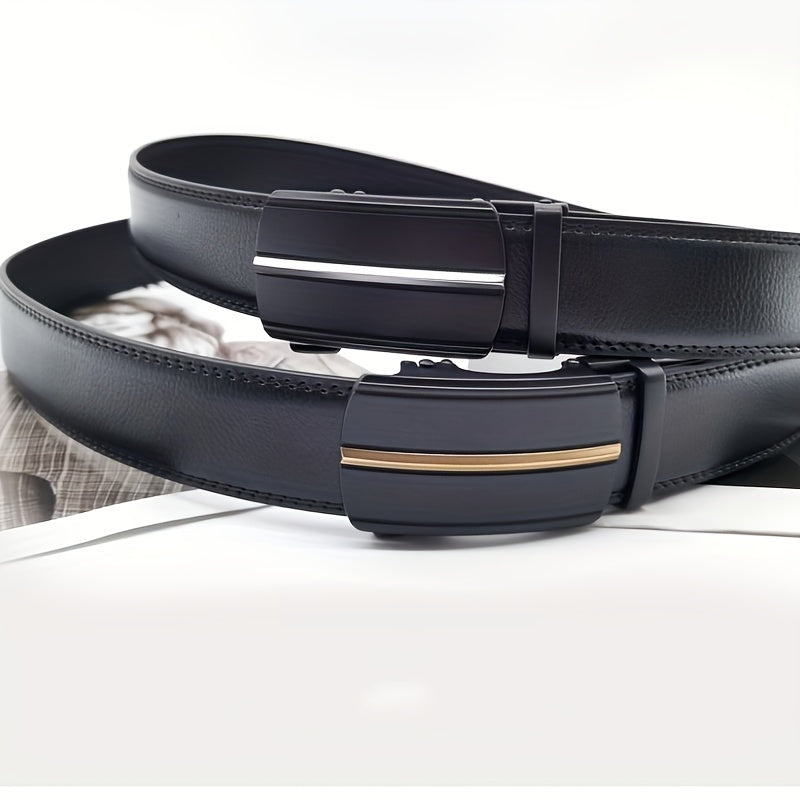 Men's Business Belt Automatic Buckle Belts Jeans Pants Father's Christmas