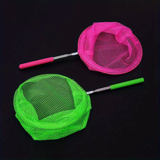 2pcs Retractable Net Macaron Bag Butterfly Net Pocket Insect Net Outdoor Toy
