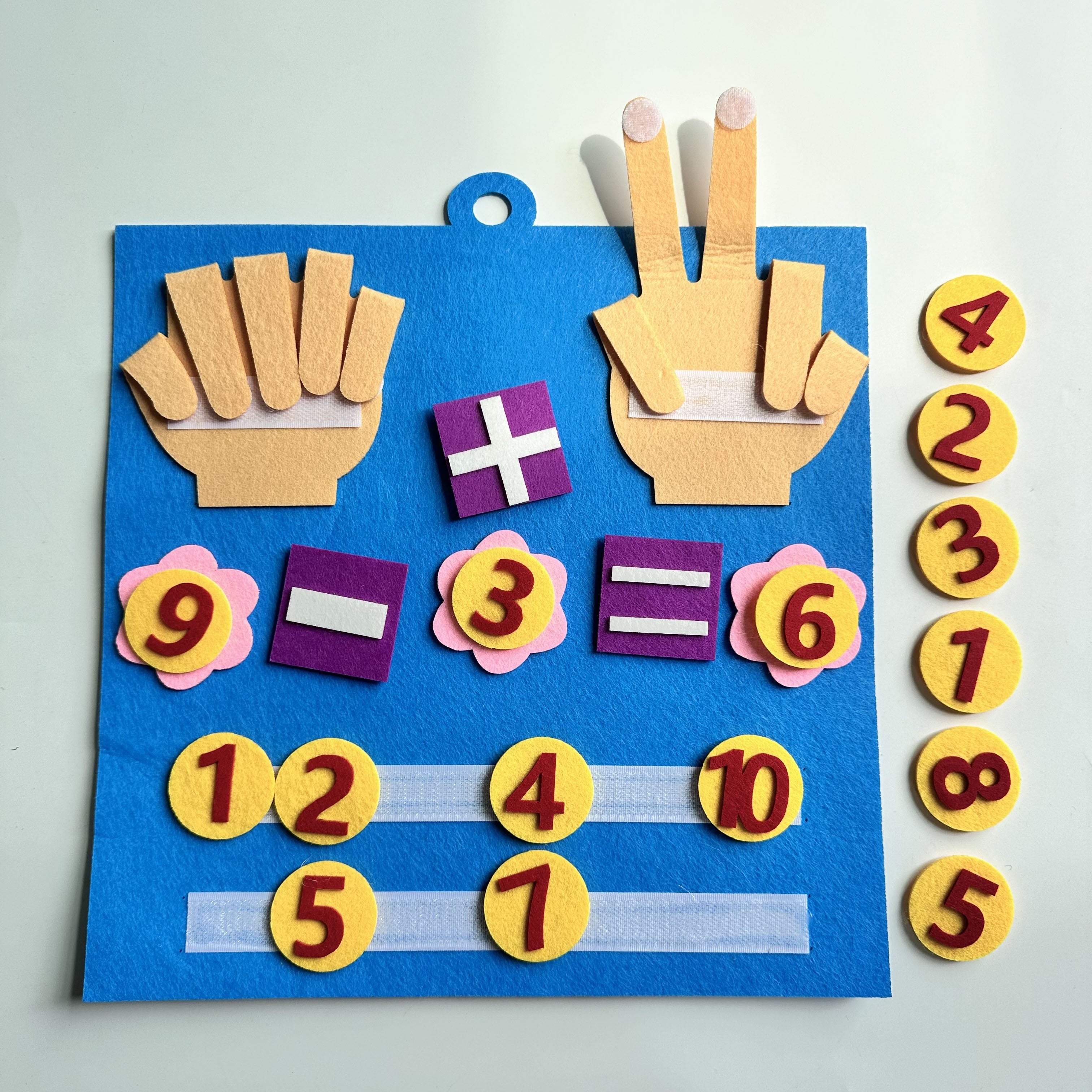 Felt Finger Math Numbers Hanging Ring 3 Year Old Felt Board Math Multiplication