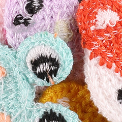 8pcs Plush Cartoon Animal Patches for Girls Clothing