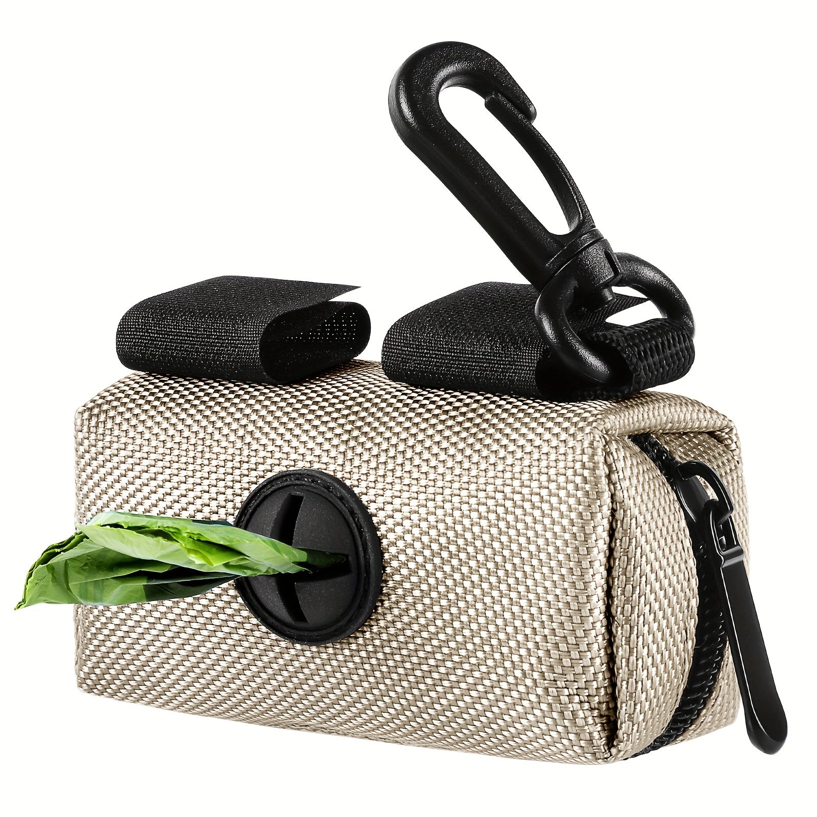 Portable Pet Poop Bag Holder Dispenser With Leash Attachment